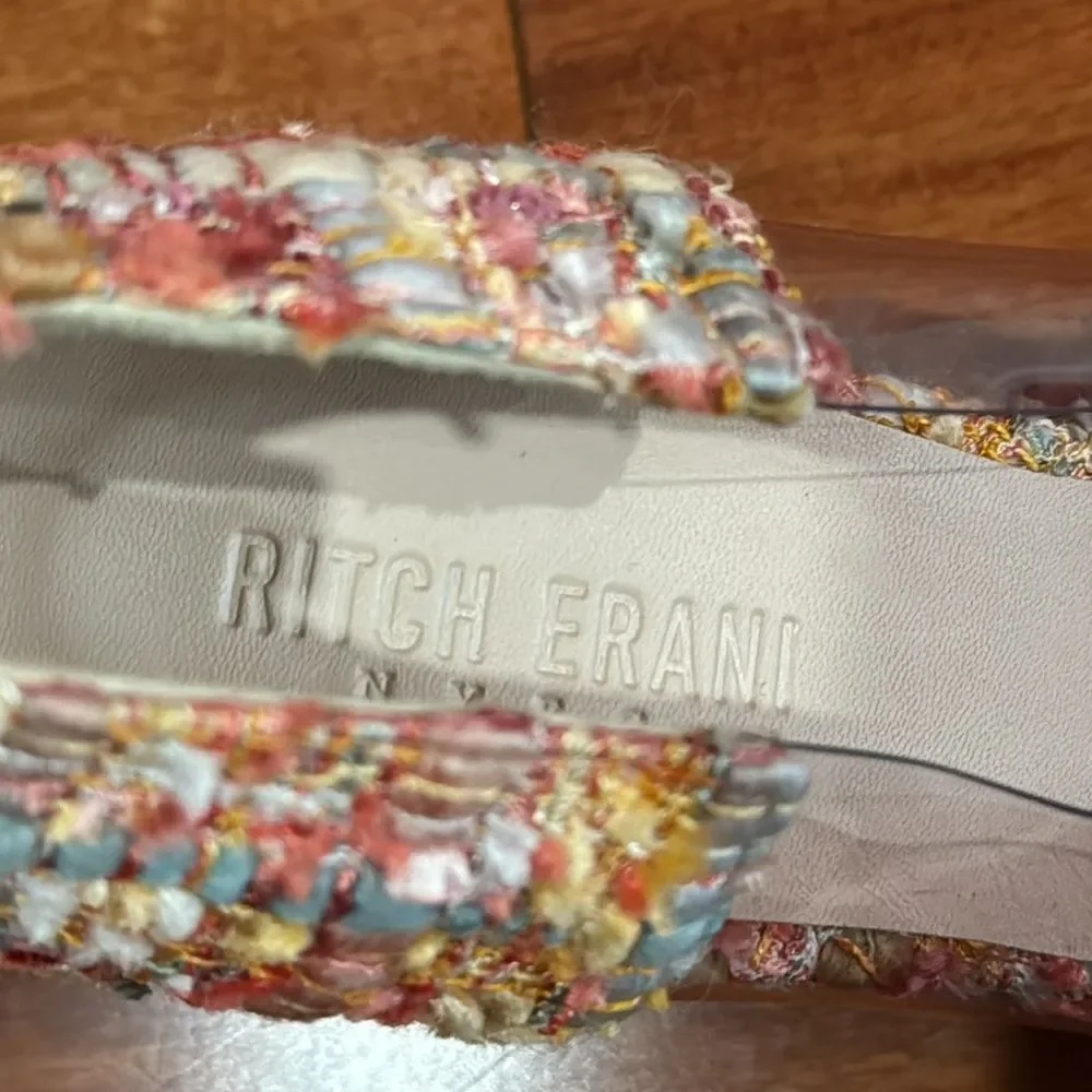 NWOT Ritch Erani NYFC Tweed Tweed‎ Pattern D'Orsay Pumps Women's Size 37
